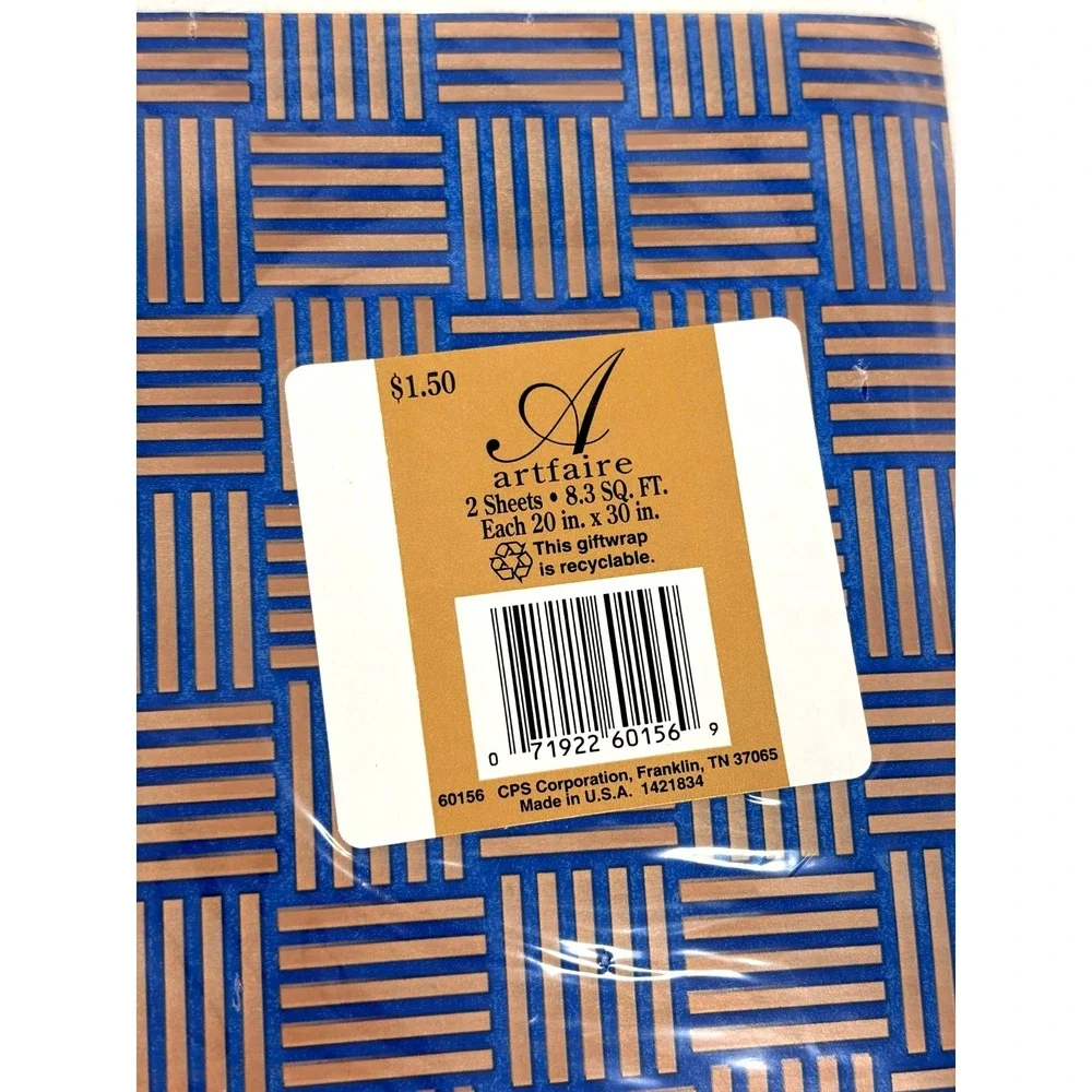 Lot of Vintage New Gift Wrap Tissue Paper Packs Hallmark  Artfaire Mixed